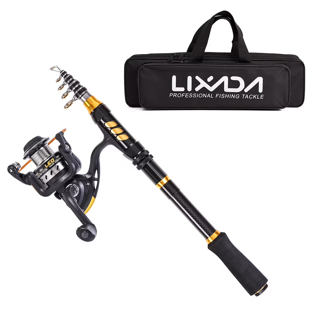 Carbon Fiber Telescopic Rod Reel Combo B292566