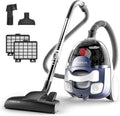 Ocean Blue Bagless Canister Vacuum Cleaner with Double HEPA Filtration E8812
