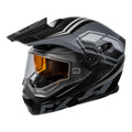 Matte Black-Charcoal XL Modular Dual-Sport Snow Helmet F146