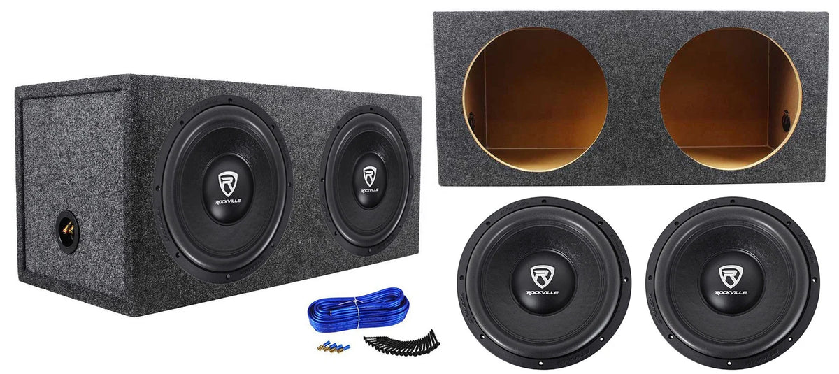 12" 4800w Car Audio Subwoofers with Sealed Sub Box Enclosure M99384