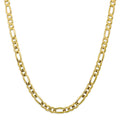 10K Yellow Gold Figaro Chain Necklace 20" Y1808