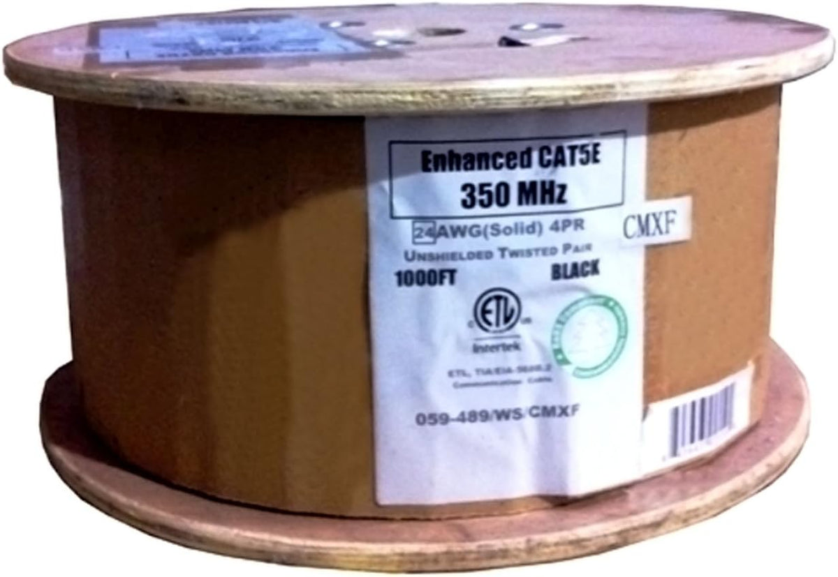 1000ft Black Bulk Ethernet Cable N8246