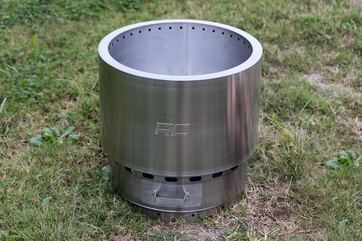 Stainless Steel Smokeless Fire Pit with Carry Bag K8108
