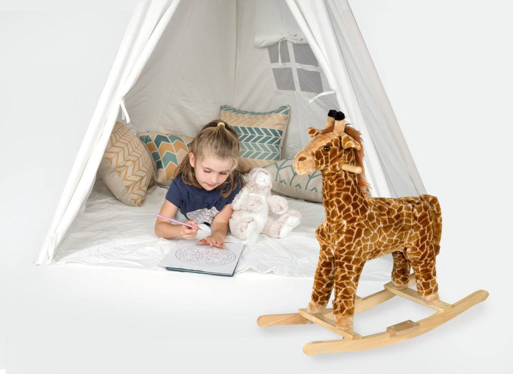 White Pine Wood Teepee Play House with Carry Case K70111