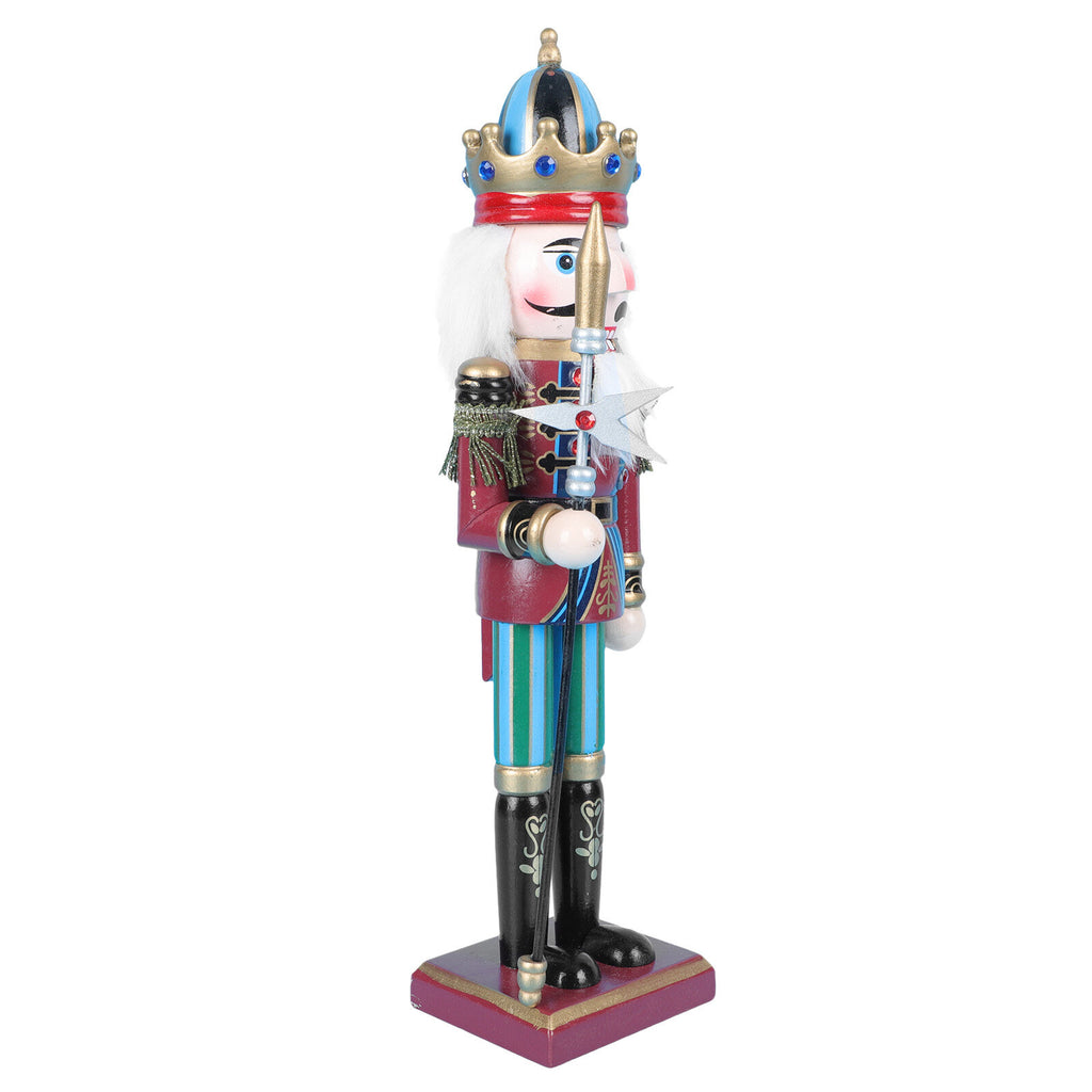 Walnut Wooden Nutcracker Soldier Doll Xmas Decor E44857