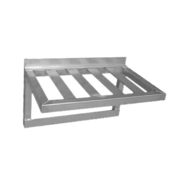 Aluminum 3 Hooks Pot Rack Wall Shelves N3925