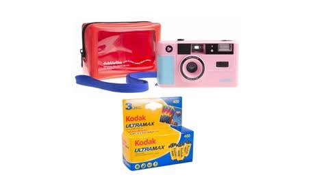 Gold Reusable 35mm Film Camera with Flash C2593