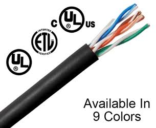 Red 24 AWG 1000ft Cat5e Riser Bulk Ethernet Cable L6089