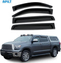 4-Piece Dark Smoke Tape-On Rain Guards I166