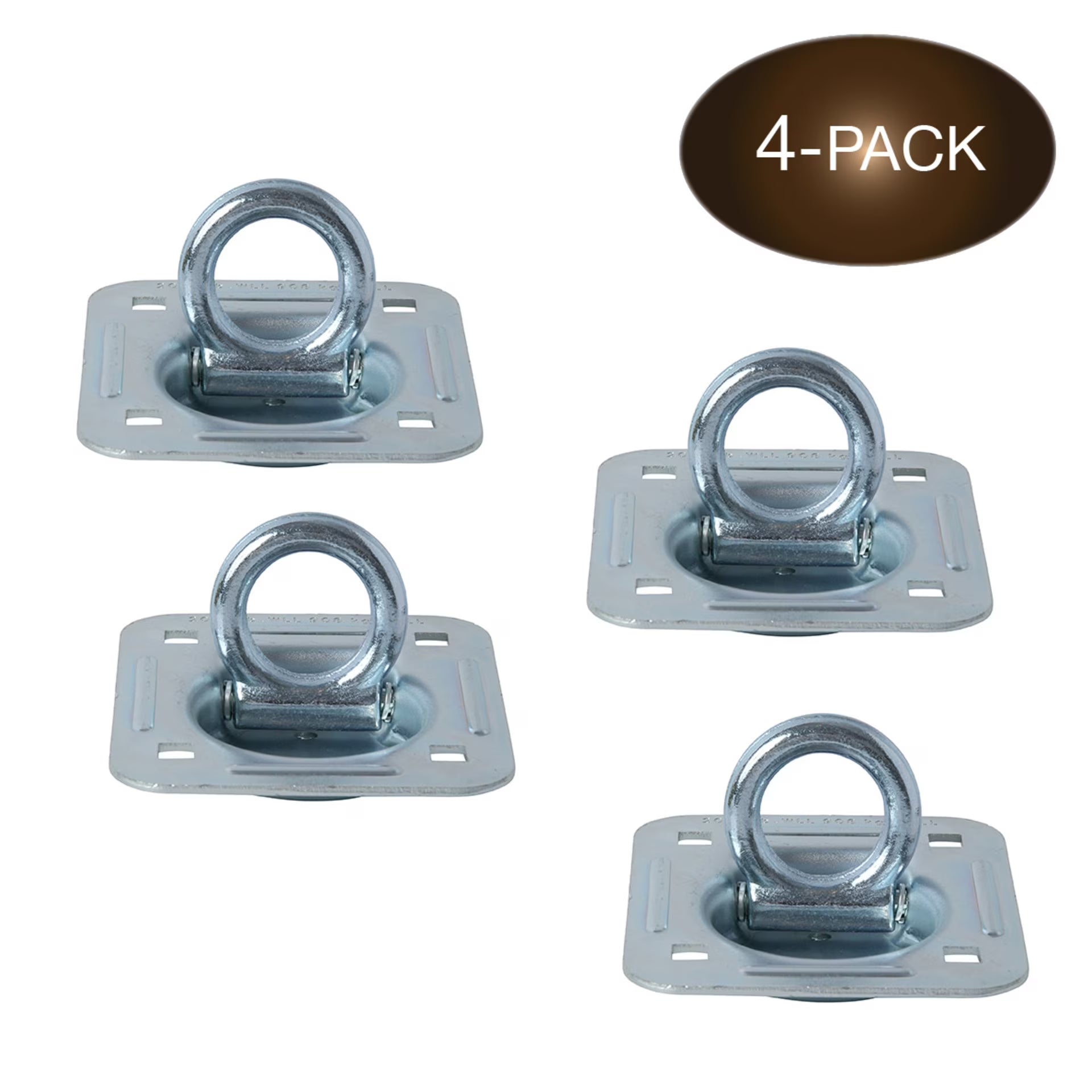D Ring Tie-Down Anchors, Recessed Pan Fitting, Heavy Duty Steel Cargo Tie Downs W47926
