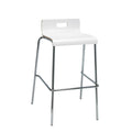 White Low Back Barstool K9946