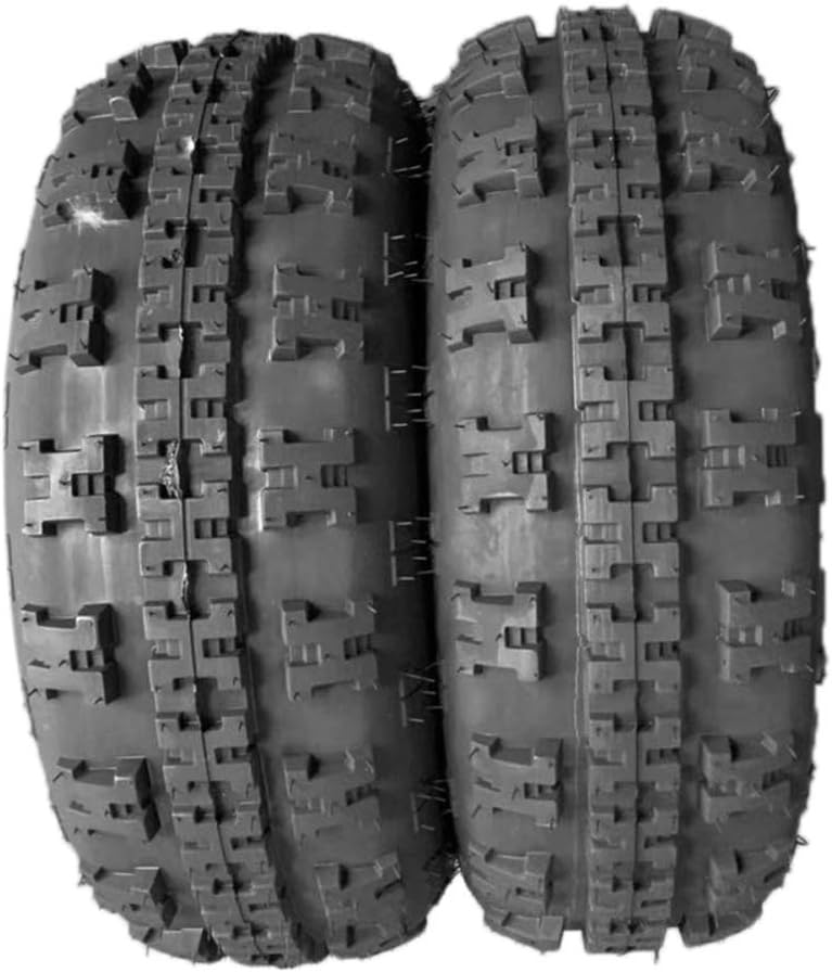 Set of 2 ATV Tires 21X7-10 4 Ply Knobby Sport Front UTV Tire D456293