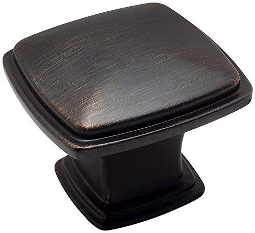 Oil Rubbed Bronze 25 Pack Square Cabinet Hardware Knob X627
