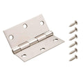 3-1/2 in. Square Corner Satin Nickel Door Hinge Value Pack (48-Pack) I50764