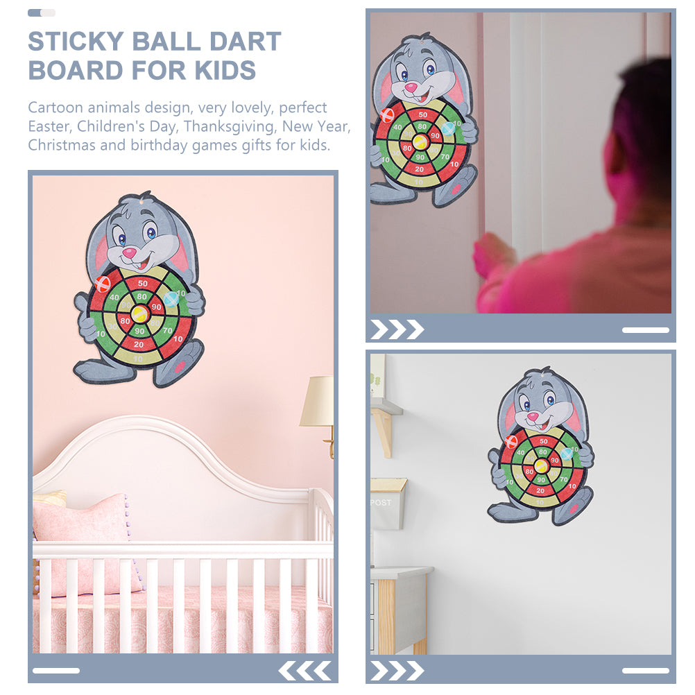 2 Sets Dart Board Game with Sticky Balls E817523