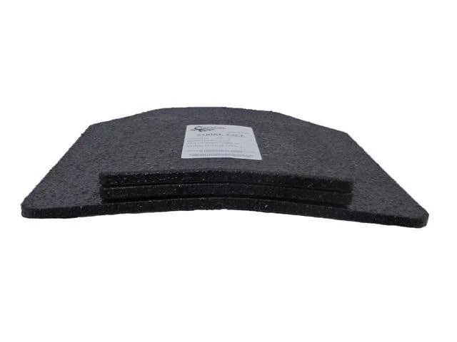 Level III AR500 Steel Body Armor Pair 6x8 Curved Plate Coated N2292