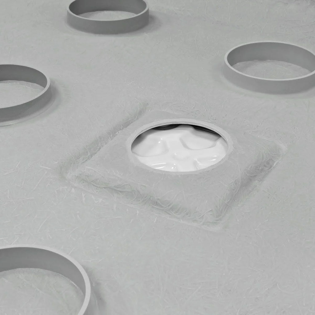 60 x 36 Left Double Threshold Shower Pan Base Wall Corner Left Drain X447