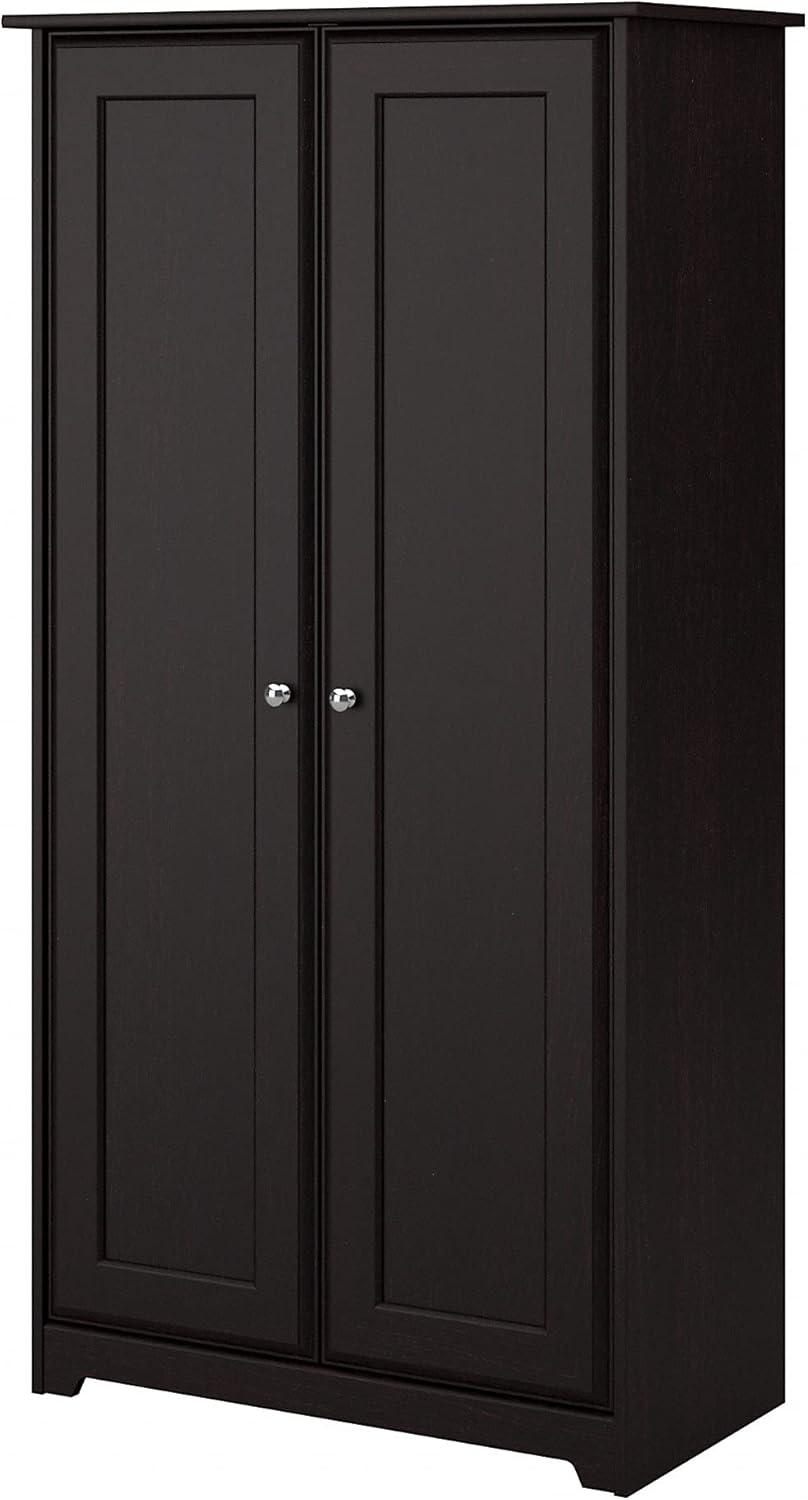 Espresso Oak Small Storage Cabinet with Doors K347