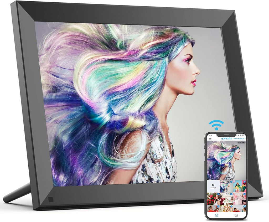 8-inch WiFi Digital Picture Frame Wood 16GB Wall Mountable G786124