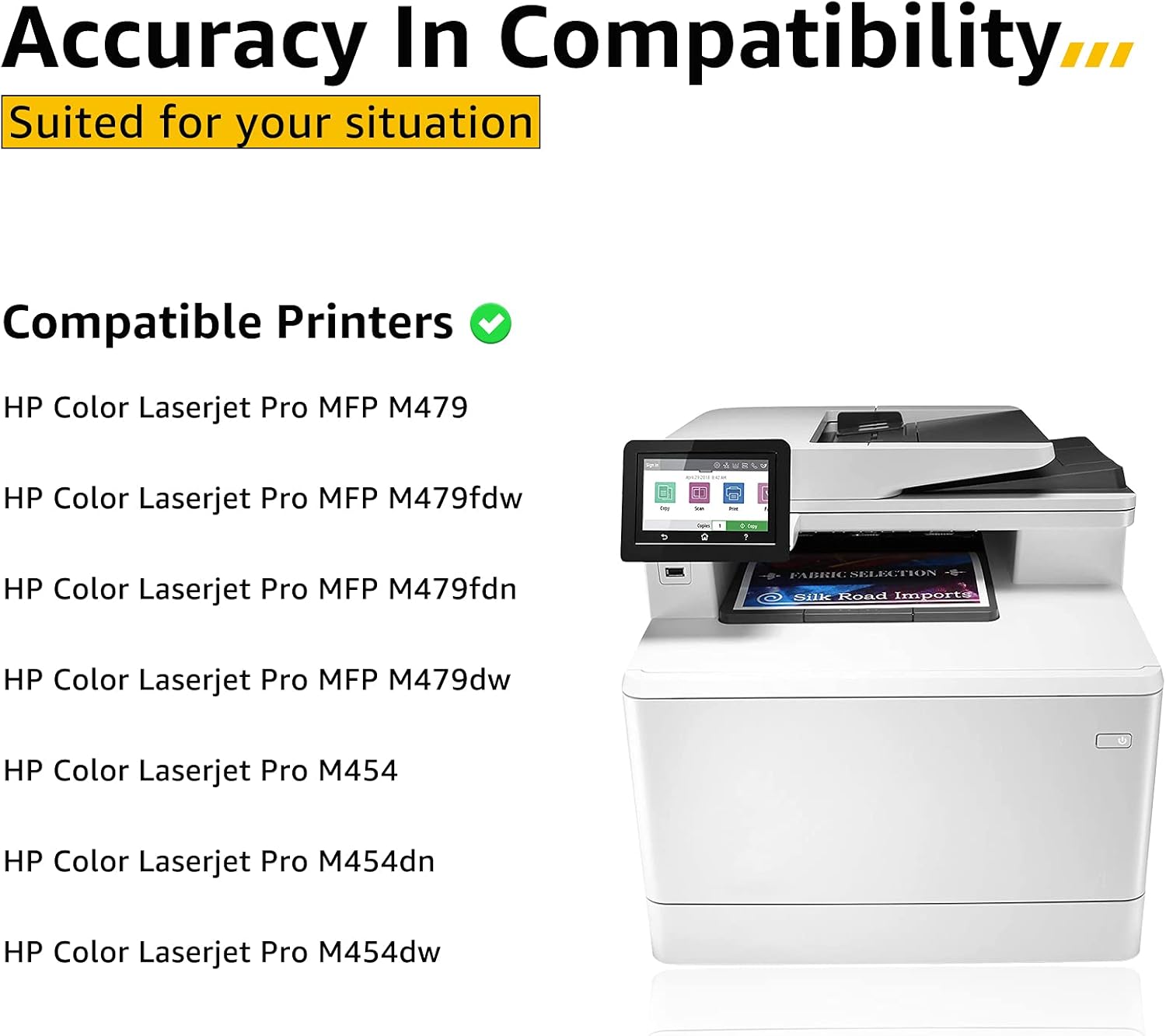 4-Pack Toner Cartridge for HP 414A 414X W2020A W2021A W2022A W2023A S58980