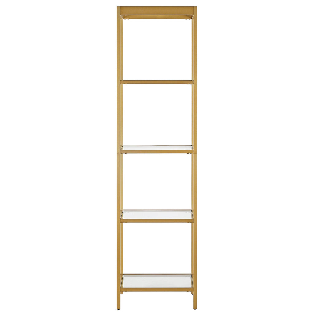 Brass Finish Bookcase Z1657