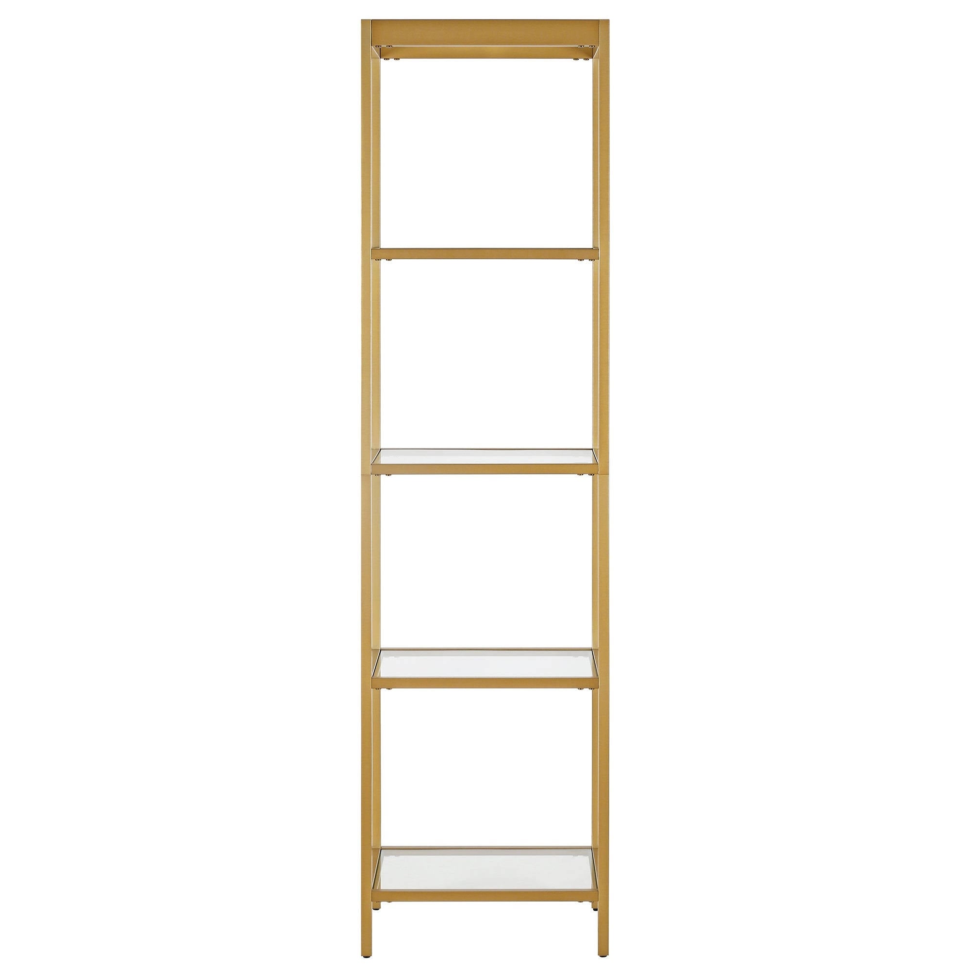 Brass Finish Bookcase Z1657