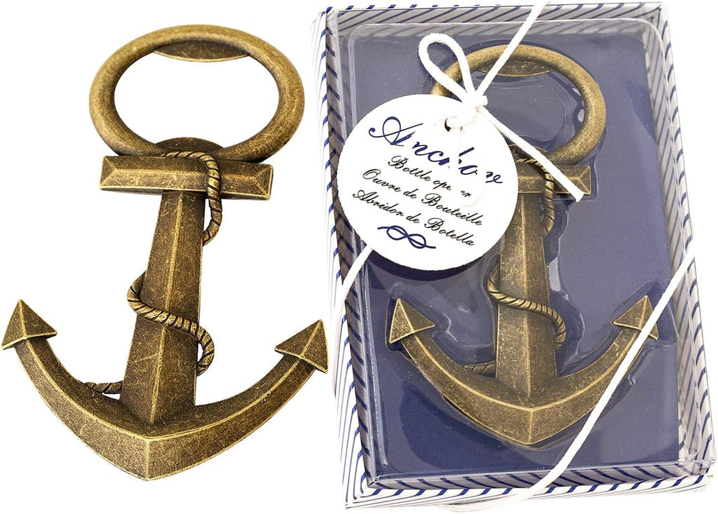 30Pcs Nautical Anchor Bottle Openers with Individual Gift Package D906416