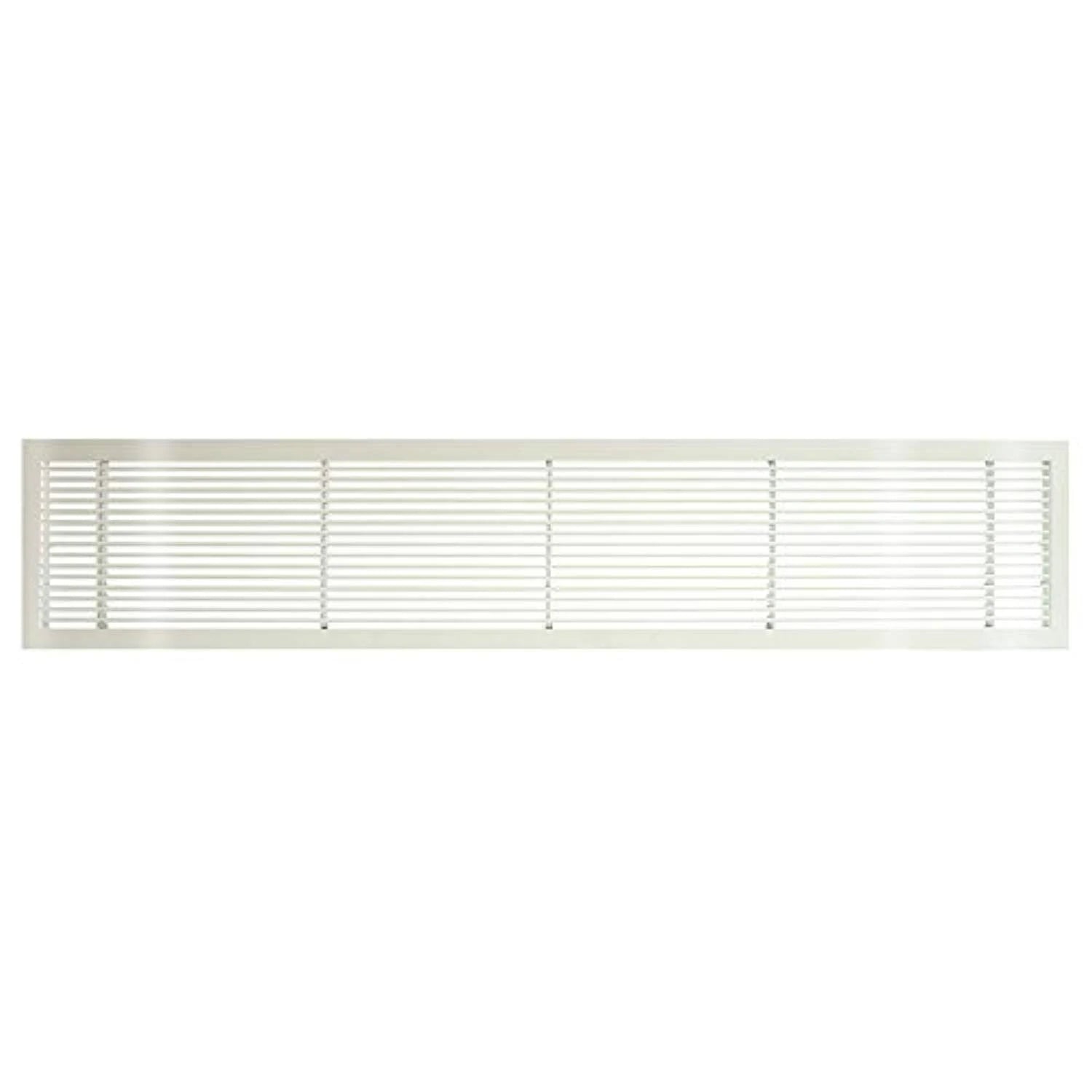 White-Gloss Solid Aluminum Fixed Bar Supply/Return Air Vent Grille J479032