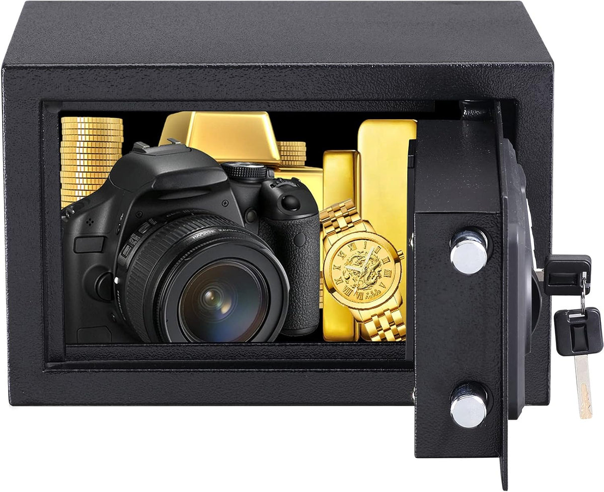 Fingerprint Safe Box 3.83 Cubic Feet with Separate Lock Box and Bottom Compartment I2083