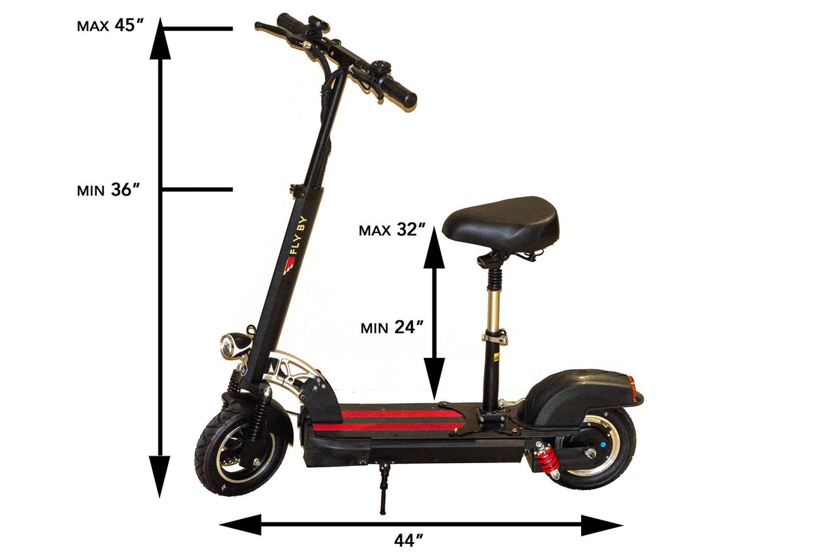 Black/Red Folding Electric Scooter Q7665