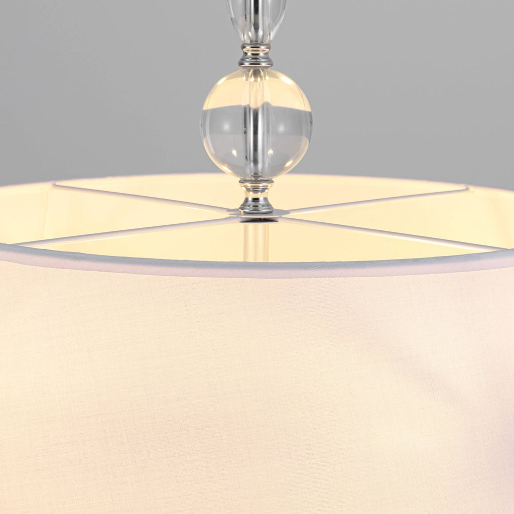 4-Light Dimmable Fabric Chandelier V64501