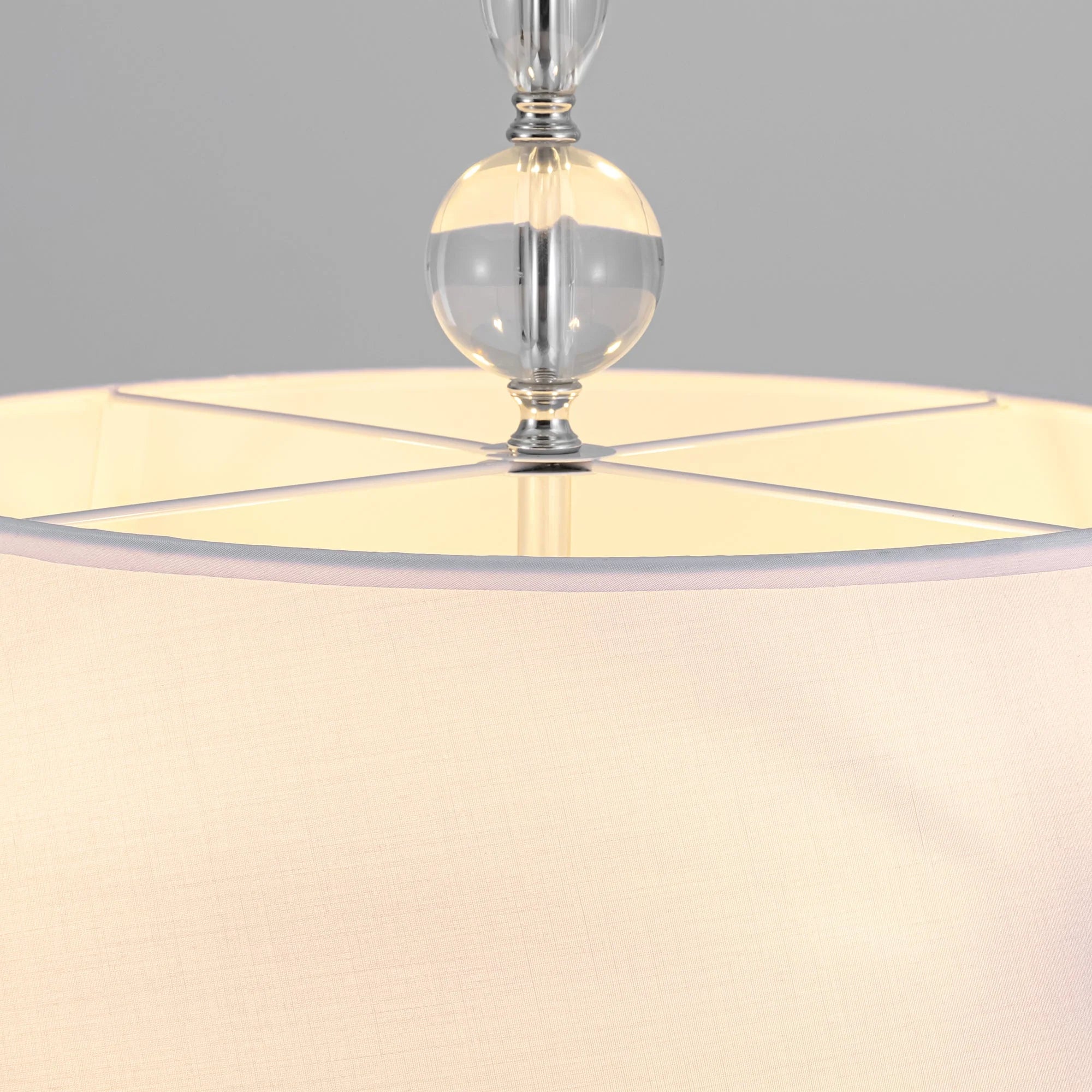 4-Light Dimmable Fabric Chandelier V64501