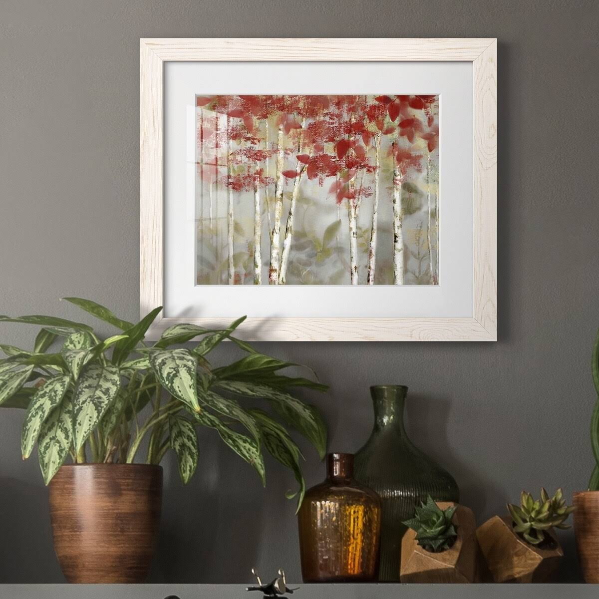 Framed Print 31X44 White Z8165