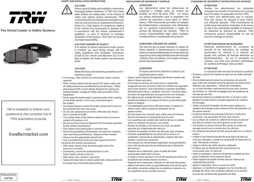 Disc Brake Pad Set, Black I8895