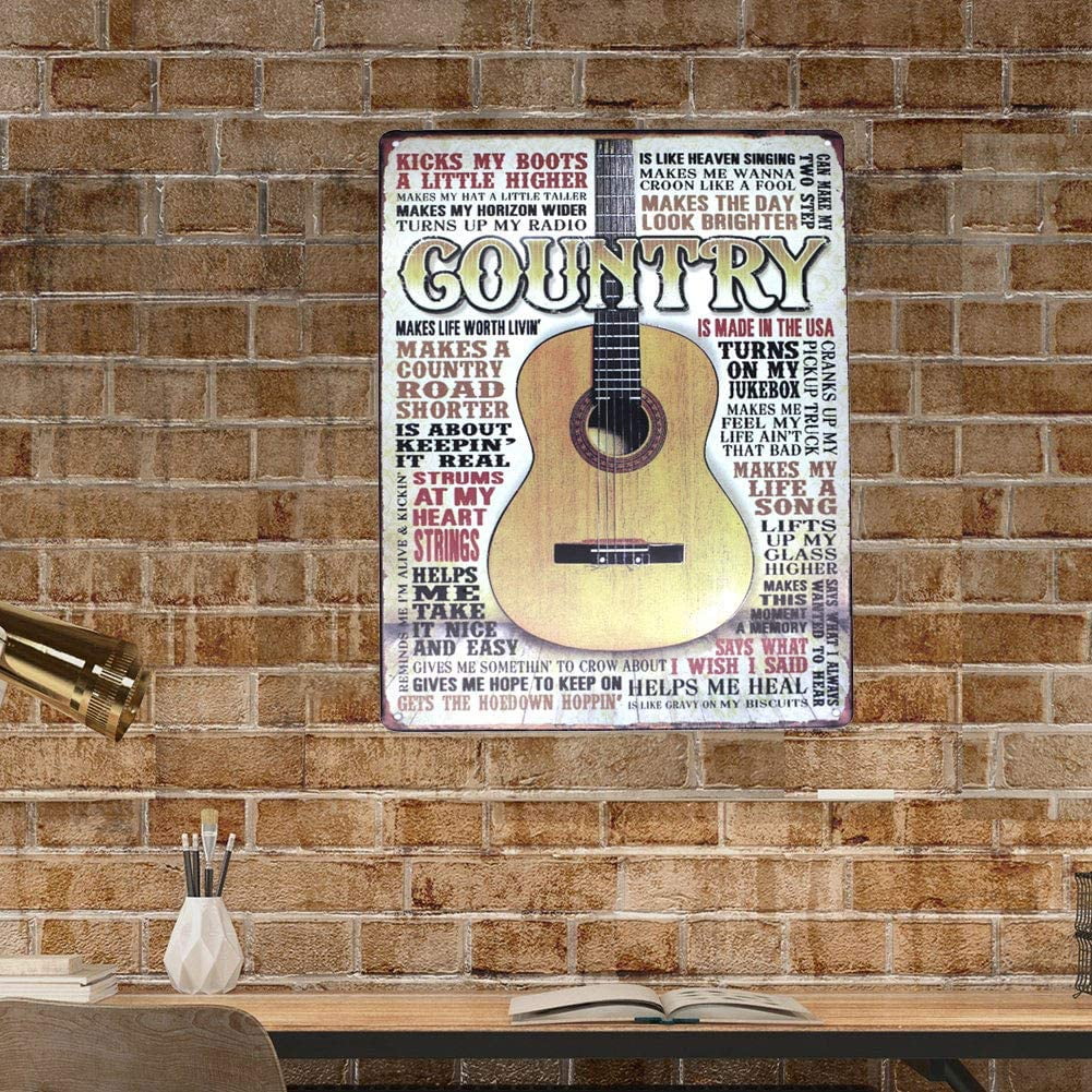 Vintage Metal Tin Sign Wall Decor 12*8 in Q4497