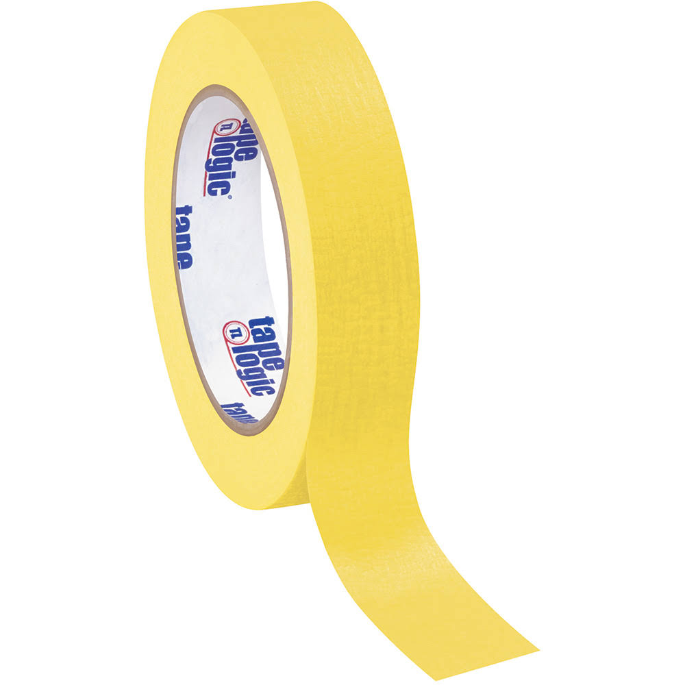 1x22 x 60 yds Yellow Masking Tape, 12/Case K331517