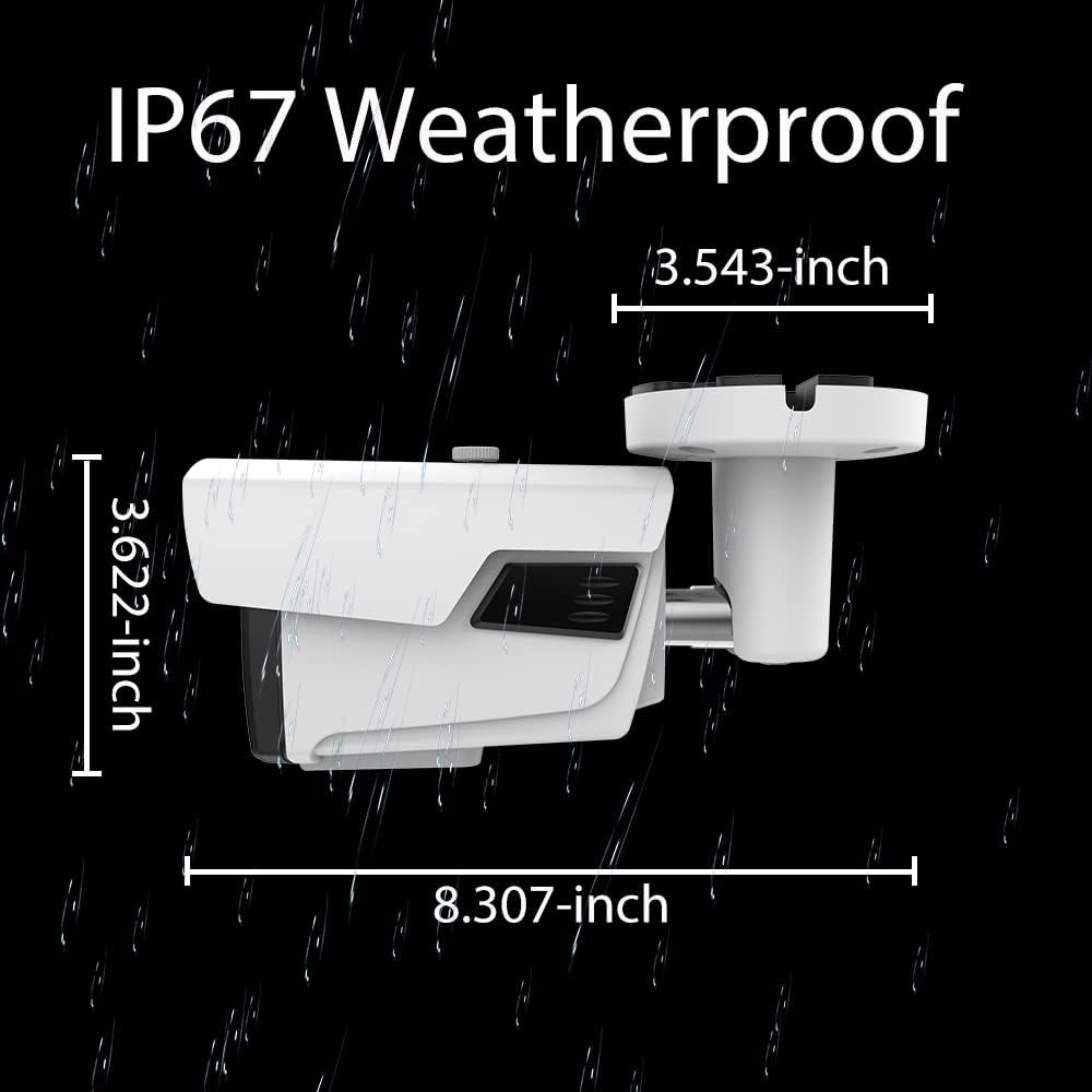 Clear Night Vision 5MP TVI/AHD 4MP HDCVI 2.8-12mm Manual Zoom Bullet CCTV Security Camera M9083