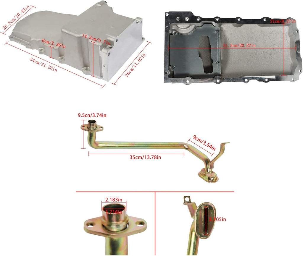 Aluminum Oil Pan Kit for GM Classic Car Engines H452664