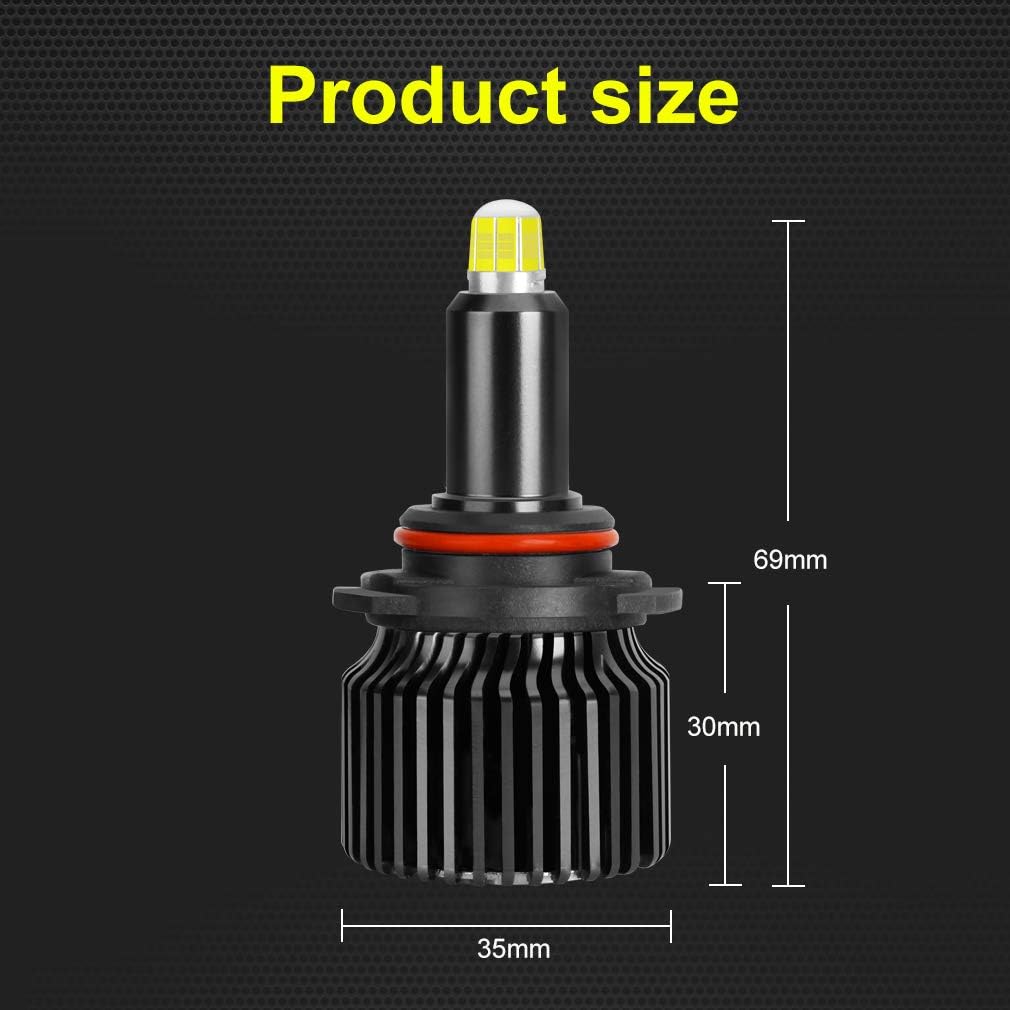 LED Headlight Bulbs 6000K 12000LM All-in-One Conversion Kit Pack of 2 R675807