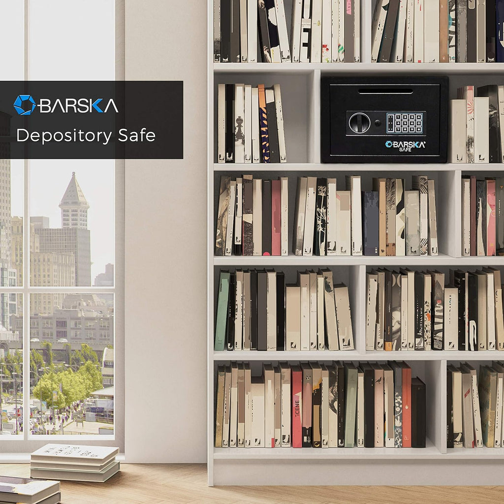 Compact Digital Depository Drop Safe with Front Load Drop Box R29002