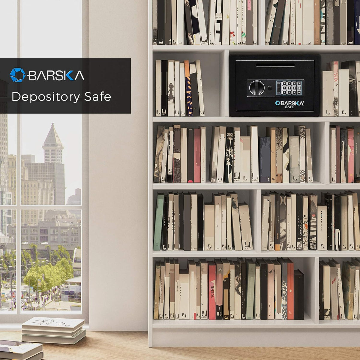 Compact Digital Depository Drop Safe with Front Load Drop Box R29002