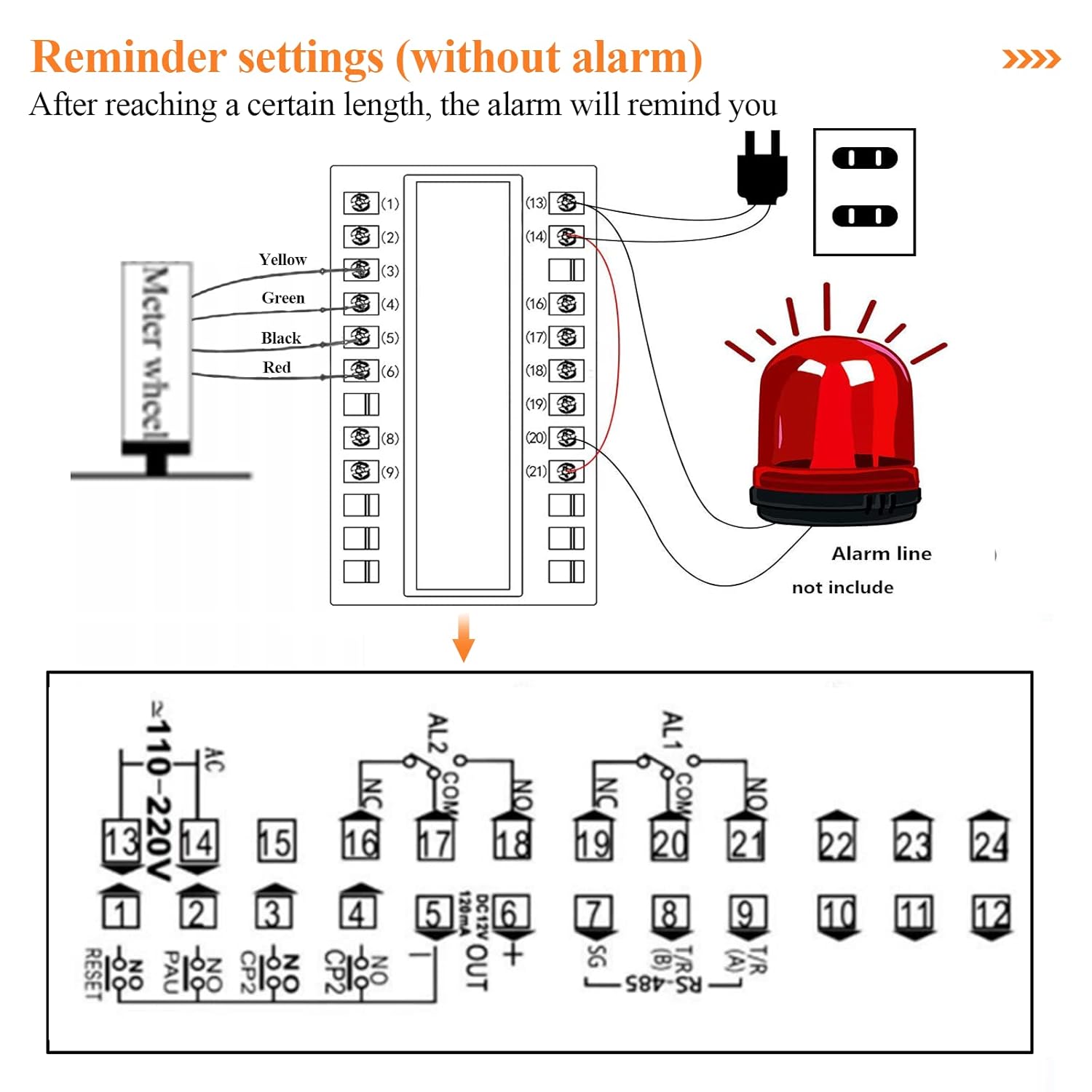 Digital Length Meter Counter with Control Function 0-999999 S98193