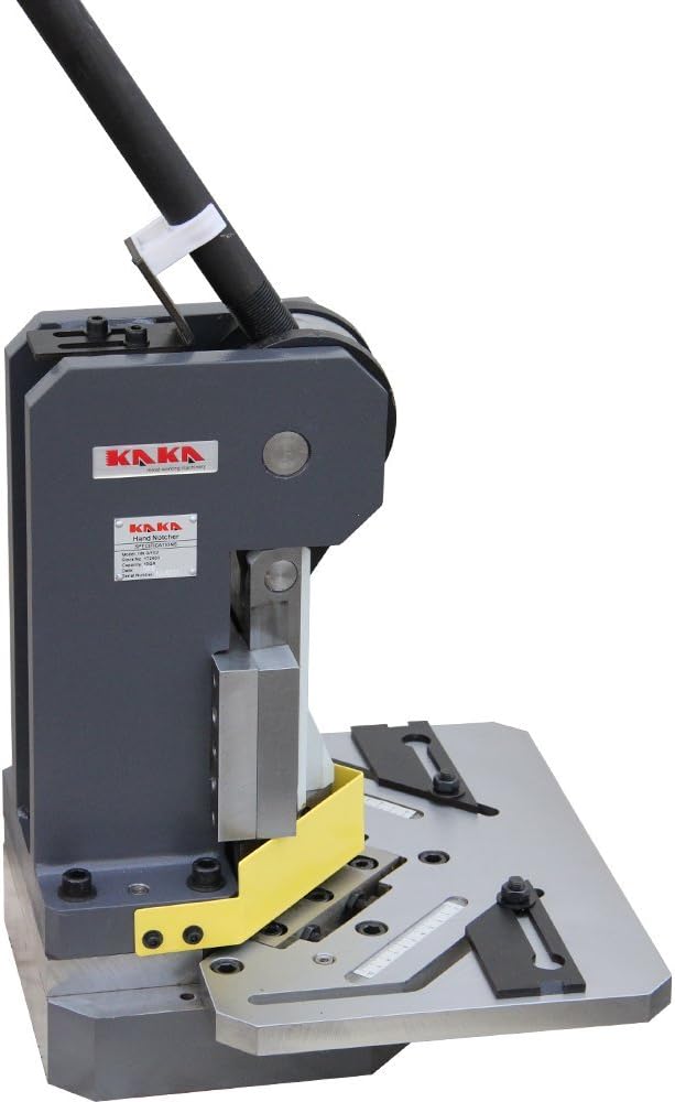 Heavy-Duty Metal Corner Notcher, 4x4" Blade, 11-Ga Mild Steel A700861
