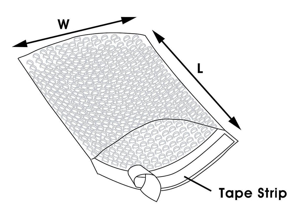 Self-Seal Bubble Bags 8 x 11 1/2 x 22, Carton of 450 M451