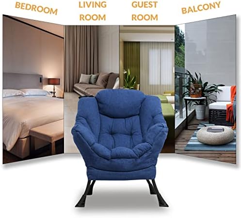 Upholstered Velvet Single Sofa Chair with Side Pocket Y857120