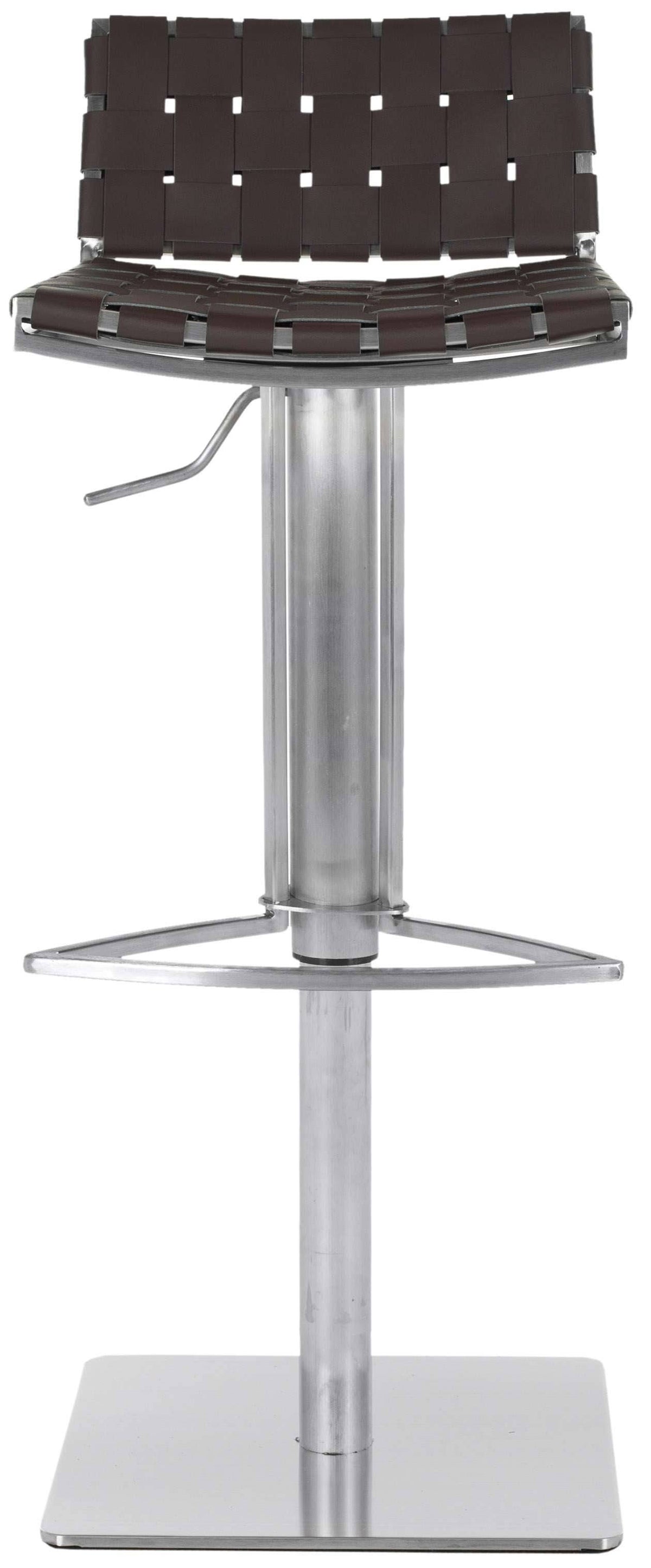 Brown Gas Lift Swivel Bar Stool Q99454