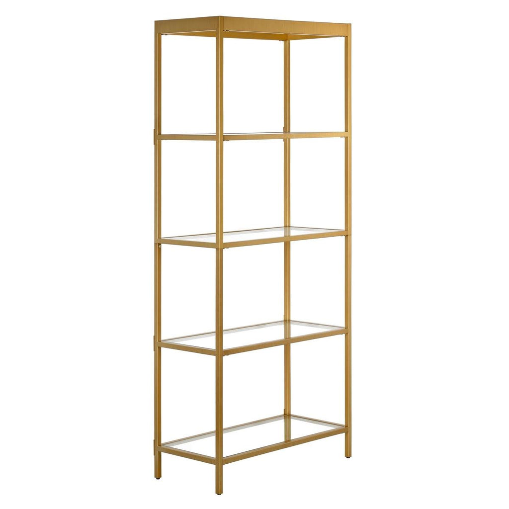 Brass Finish Bookcase Z1657