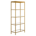 Brass Finish Bookcase Z1657