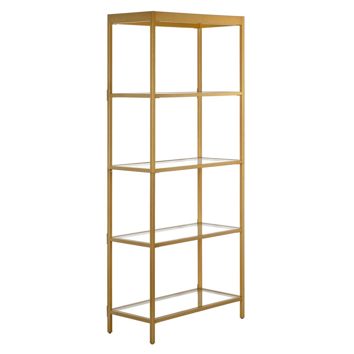 Brass Finish Bookcase Z1657