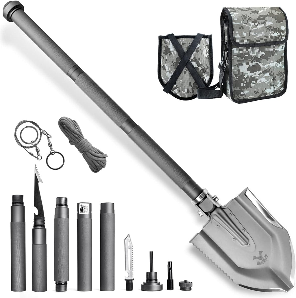 High-Carbon Steel Tactical Folding Shovel with Bag K2159